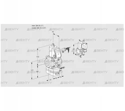 VAG125/15R/NWBE (88011495) Газовый клапан с регулятором соотношения Kromschroder