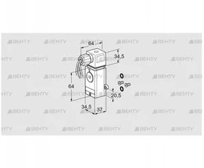 DG 40VCT1-6W/B (74214174) Датчик-реле давления газа Kromschroder