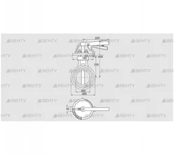 DKR 400Z03H350D (72701170) Дроссельная заслонка Kromschroder