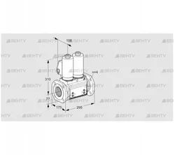 VCS6T65A05NNQSLB/PPPP/PPPP (88204355) Сдвоенный газовый клапан Kromschroder