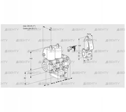 VCG1E25R/25R05NGEVWL/PPZS/PPPP (88104905) Клапан с регулятором соотношения Kromschroder