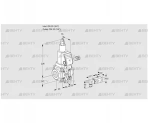 VAS120R/LWSR (88005143) Газовый клапан Kromschroder