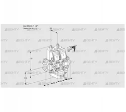 VCG2E40R/50R05NGEVWR6/PPPP/PPPP (88105885) Клапан с регулятором соотношения Kromschroder