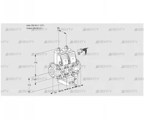 VCG2E40R/50R05NGEVWR6/PPPP/PPPP (88105885) Клапан с регулятором соотношения Kromschroder