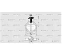 DKR 25Z03F100D (03149206) Дроссельная заслонка Kromschroder