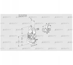 VAG1-/15R/NWBE (88024868) Газовый клапан с регулятором соотношения Kromschroder