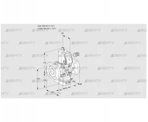 VAD240F/NW-100A (88008839) Газовый клапан с регулятором давления Kromschroder