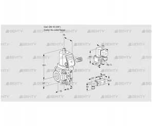 VAS110/-R/NWSR (88033608) Газовый клапан Kromschroder