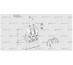 VCS3T50N/50N05NNKGR3/2--3/PPPP (88101053) Сдвоенный газовый клапан Kromschroder