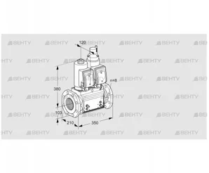 VCS8T100A05NLQSRB/MPPM/PPPP (88203329) Сдвоенный газовый клапан Kromschroder