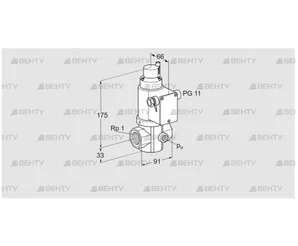 VR 25R01RQ31D (85279300) Воздушный электромагнитный клапан Kromschroder