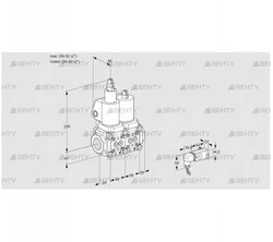 VCS2T50N/50N05LNQSL/3-MM/MMMM (88100811) Сдвоенный газовый клапан Kromschroder