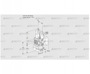 VAD2-/40F/NW-50A (88008941) Газовый клапан с регулятором давления Kromschroder