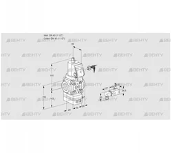 VAD240R/NWSR-50A (88034183) Газовый клапан с регулятором давления Kromschroder