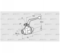 AKT 15R160S (03152351) Запорный кран Kromschroder