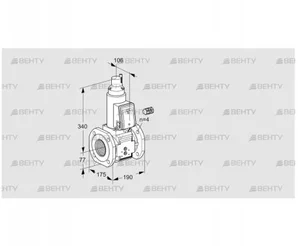 VAS665F05LQ3B/PP/PP (88204599) Газовый клапан Kromschroder