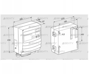 BCU465W2P3C0D0000K1E0-/LM400WF3O0E0- (88680211) Блок управления горением Kromschroder