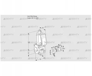 VAS1T-0/10N/NQ (88021790) Газовый клапан Kromschroder