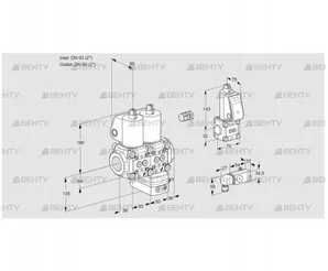 VCG3E50R/50R05NGNWL/3-ZS/PP3- (88105489) Клапан с регулятором соотношения Kromschroder