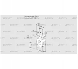 BVA125/100Z05V (88302107) Дроссельная заслонка Kromschroder