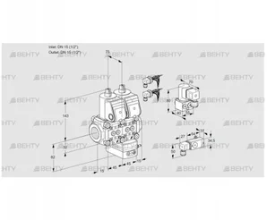 VCG1E15R/15R05NGEWR6/-3PP/PPBY (88107259) Клапан с регулятором соотношения Kromschroder