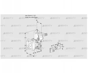 VAS240/-F/NW (88014790) Газовый клапан Kromschroder