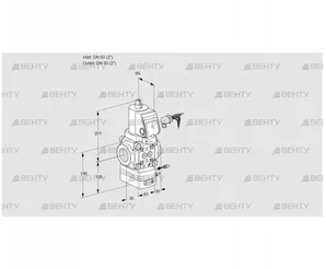 VAG350R/NQSRAE (88014310) Газовый клапан с регулятором соотношения Kromschroder