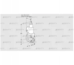 VAS1T20/-N/LWSL (88013529) Газовый клапан Kromschroder