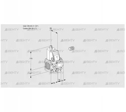 VAS2E40R/25R05FNVWR/PP/PP (88102465) Газовый клапан Kromschroder