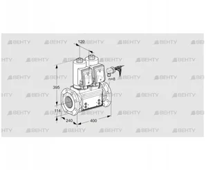 VCS9125F05NNASRB/PPPP/PPPP (88204844) Сдвоенный газовый клапан Kromschroder