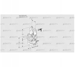 VAG120/15R/NWBE (88007290) Газовый клапан с регулятором соотношения Kromschroder