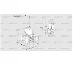 VAS3E50F/50F05NWL/BS/PP (88104053) Газовый клапан Kromschroder