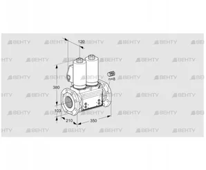 VCS8100F05NNWGL3B/PPPP/MMMM (88204678) Сдвоенный газовый клапан Kromschroder