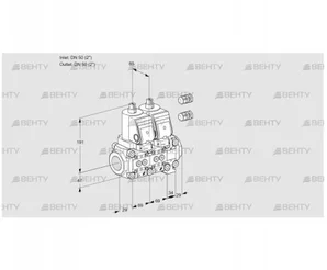 VCS2E50R/50R05NNVKGR3/PPPP/PPPP (88107633) Сдвоенный газовый клапан Kromschroder