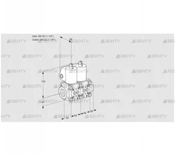 VCS2E32R/32R05NNWL/PPPP/PPPP (88104166) Сдвоенный газовый клапан Kromschroder