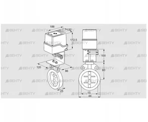 IDR15Z03D350AU/50-30W20E (88303095) Дроссельная заслонка Kromschroder