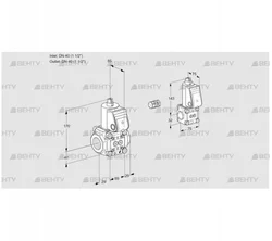 VAS2E40R/40R05NWR/PP/BS (88106394) Газовый клапан Kromschroder