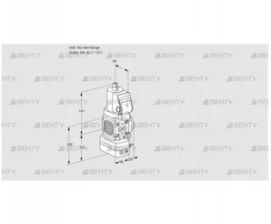 VAD2T-/40N/NKGR-25A (88033972) Газовый клапан с регулятором давления Kromschroder