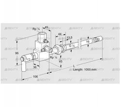 ZMI 16G1000R (84230101) Пилотная горелка Kromschroder