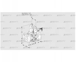 VAS240F/NQGR (88019755) Газовый клапан Kromschroder