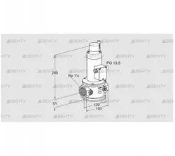 VG 40R03LK33DMVZ (85256865) Запорный газовый клапан Kromschroder