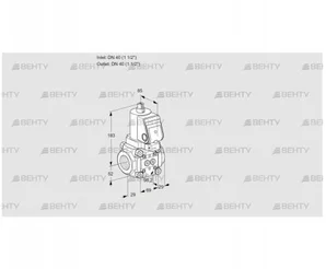 VAN2T40N/NQSR (88012199) Сбросной газовый клапан Kromschroder