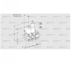 VCS1E15R/15R05NLVWL3/PPPP/PPPP (88104575) Сдвоенный газовый клапан Kromschroder