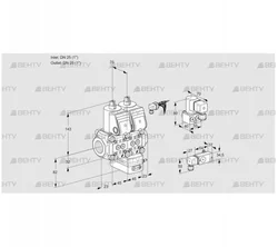 VCG1E25R/25R05NGEWR/2-PP/BYPP (88103918) Клапан с регулятором соотношения Kromschroder