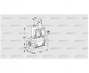 VCS8100F05NLWSR3B/PPPP/MMMM (88204480) Сдвоенный газовый клапан Kromschroder