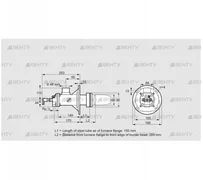 BICA 65HM-150/285-(72A)DR (84022429) Газовая горелка Kromschroder