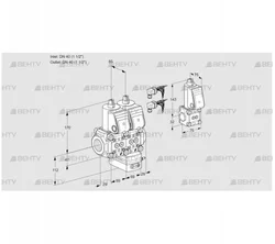 VCG2E40R/40R05NGEWR6/PPPP/PPBS (88104430) Клапан с регулятором соотношения Kromschroder