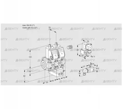 VCG1E25R/15R05NGEWR/3-PP/PPZY (88103141) Клапан с регулятором соотношения Kromschroder