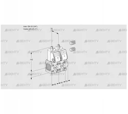 VCS1E20R/25R05FNNWR3/PPPP/PPPP (88101372) Сдвоенный газовый клапан Kromschroder