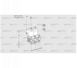 VCS1E15R/15R05FNNWL3/PPPP/PPPP (88105897) Сдвоенный газовый клапан Kromschroder